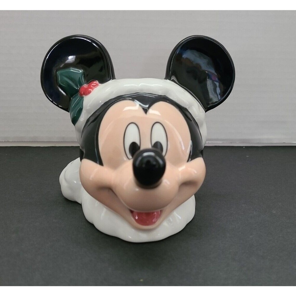 Mickey Mouse Tea Light Candle Holder Santa Clause Disney Parks Holiday Christmas